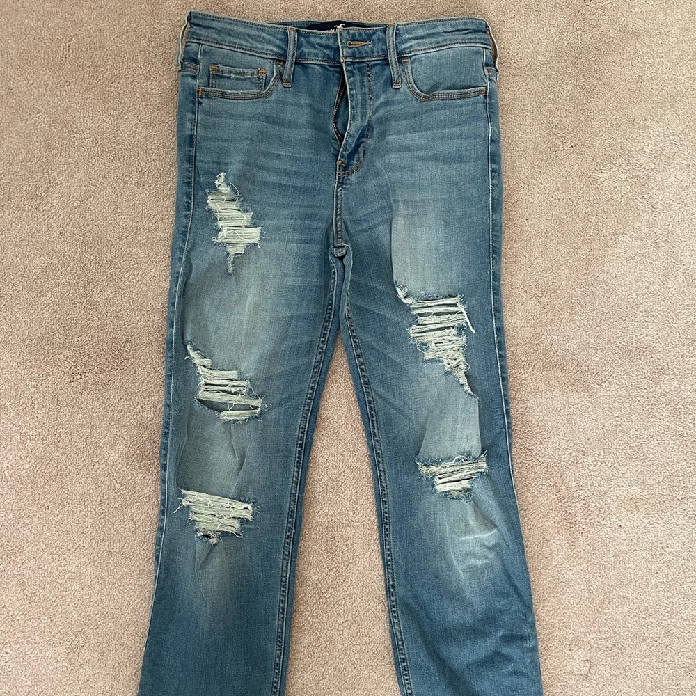 High-Rise Slim Straight Hollister Classic Stretch